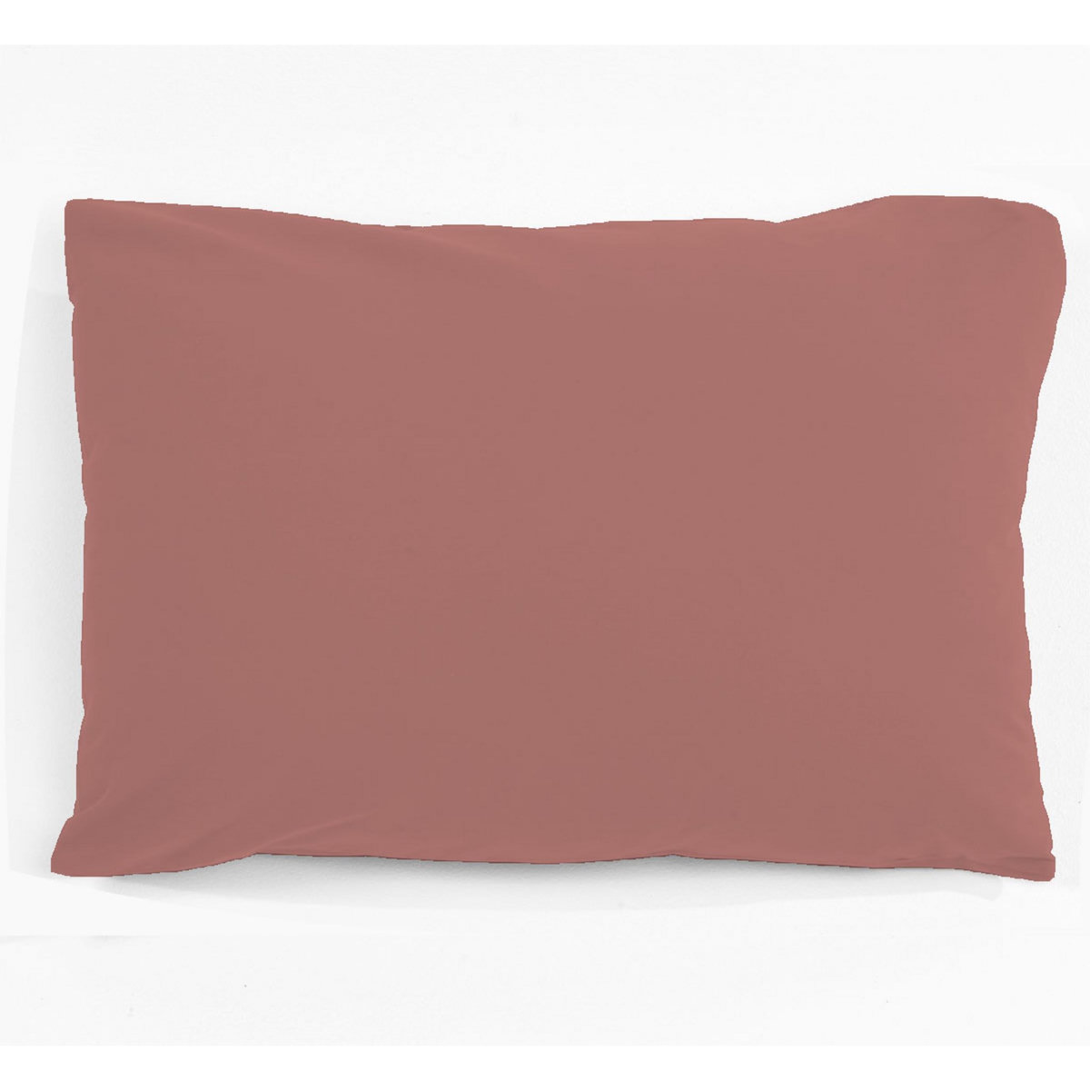 Taie d 'oreiller unie en coton 47 fils 