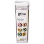 Voir la diapositive 5 : FIVE Bocal en Plastique Carré  Oslo  1,7L Transparent
