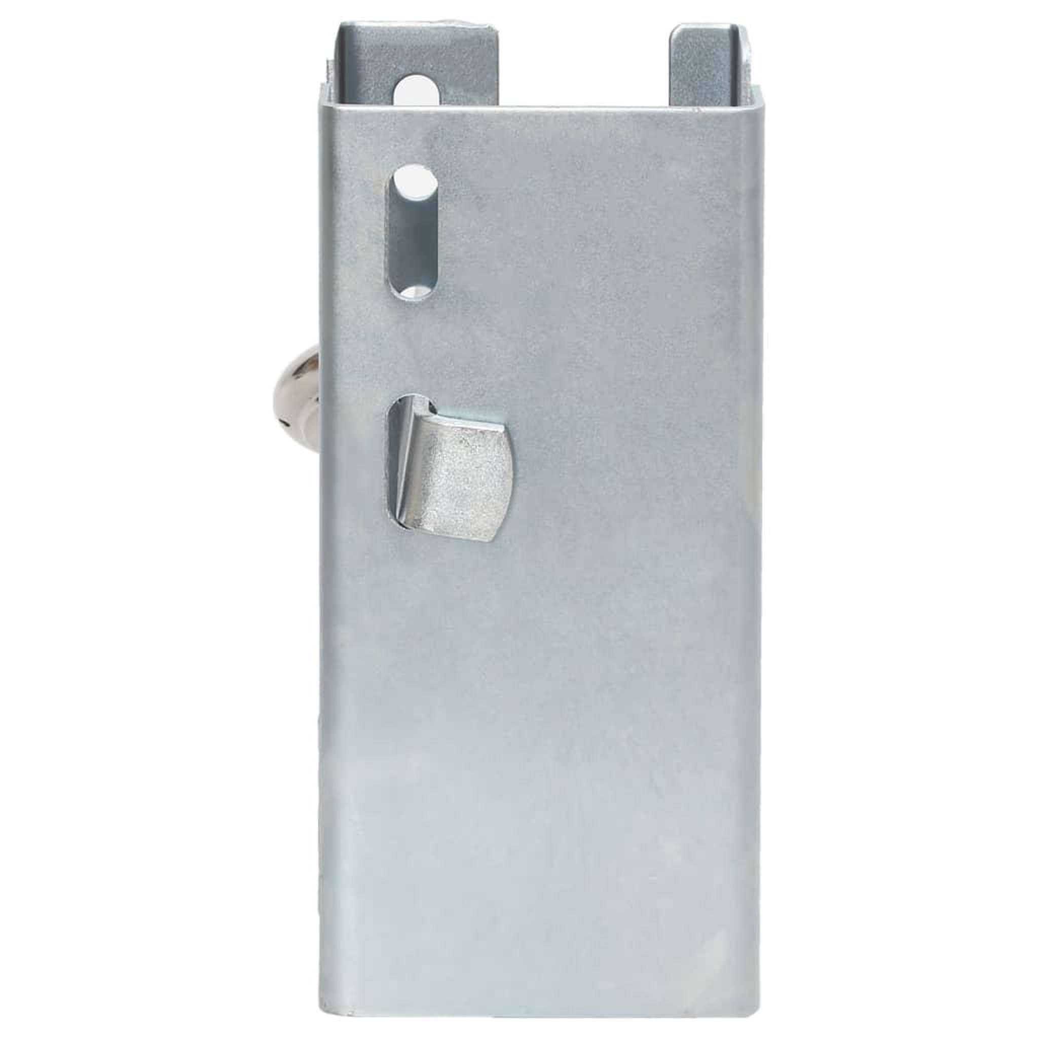 Voir la diapositive 2 : VIDAXL Verrou de l'attelage argente 11x11x23,5 cm acier