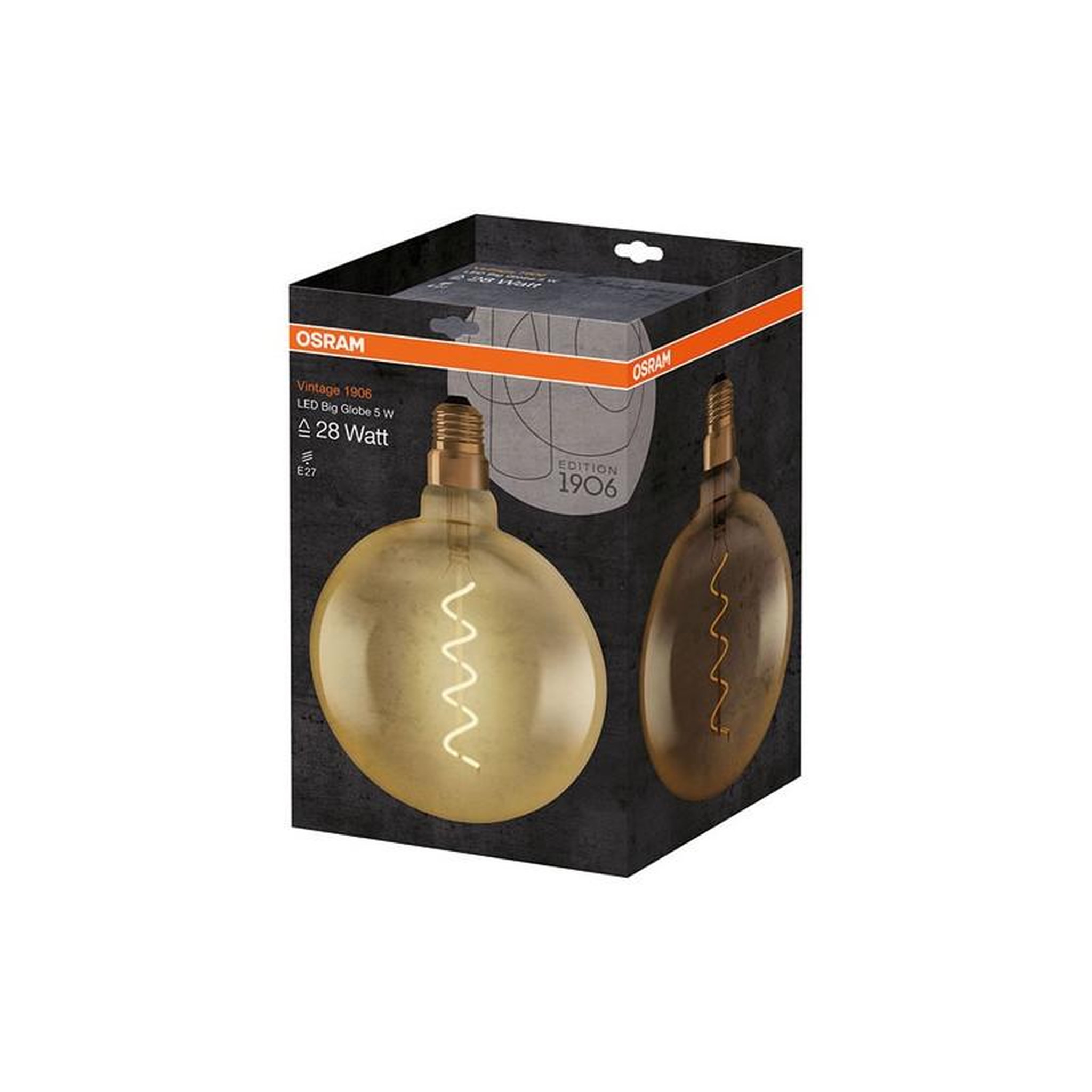 Osram 1906 GLOBE 200MM CL FIL.SPI.OR 5W E27 OSRAM - 4058075092013