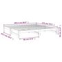 Voir la diapositive 6 : VIDAXL Lit coulissant sans matelas blanc 2x(90x200) cm