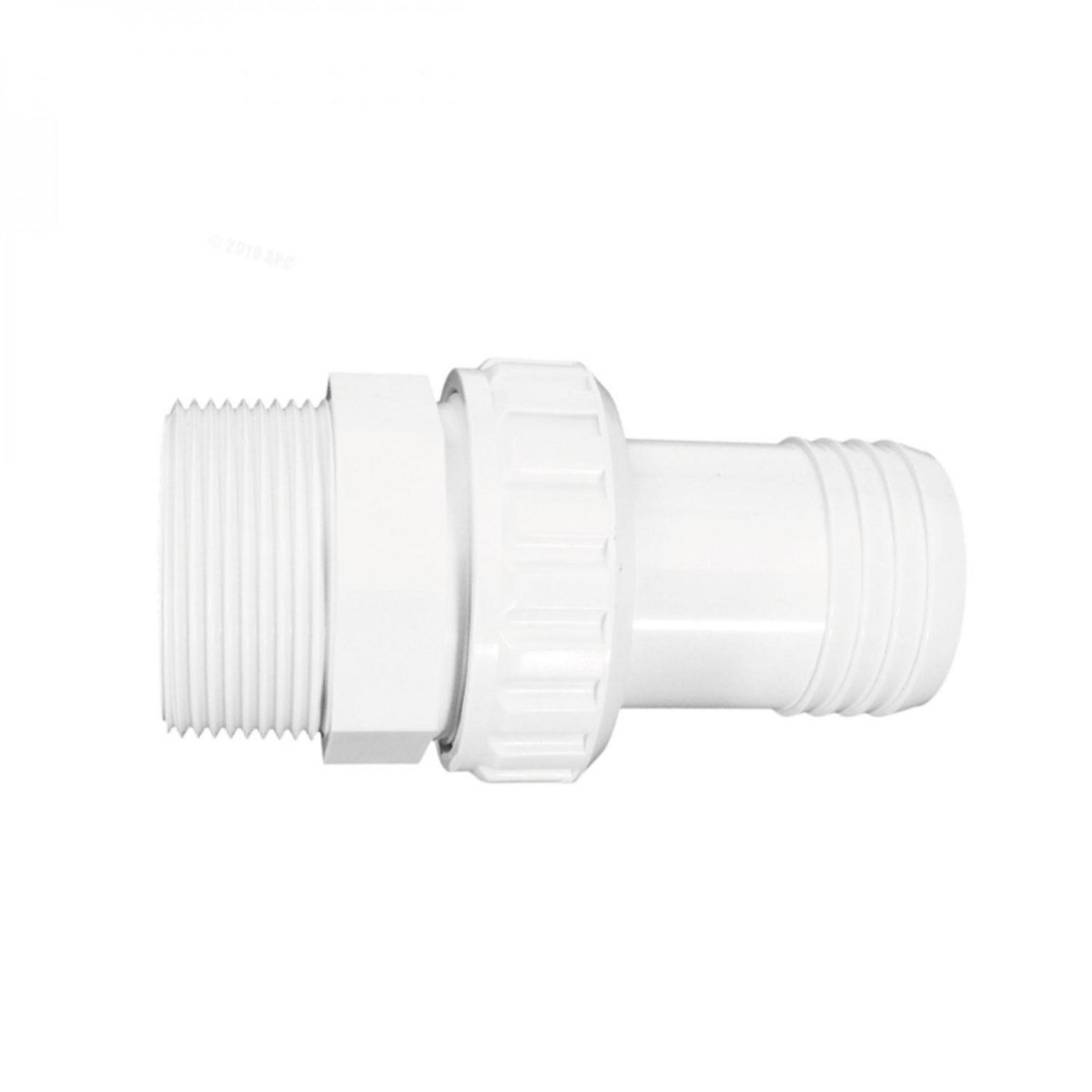Hayward Raccord union econo cannelé 1-1/2 pouce - Blanc - SP1493