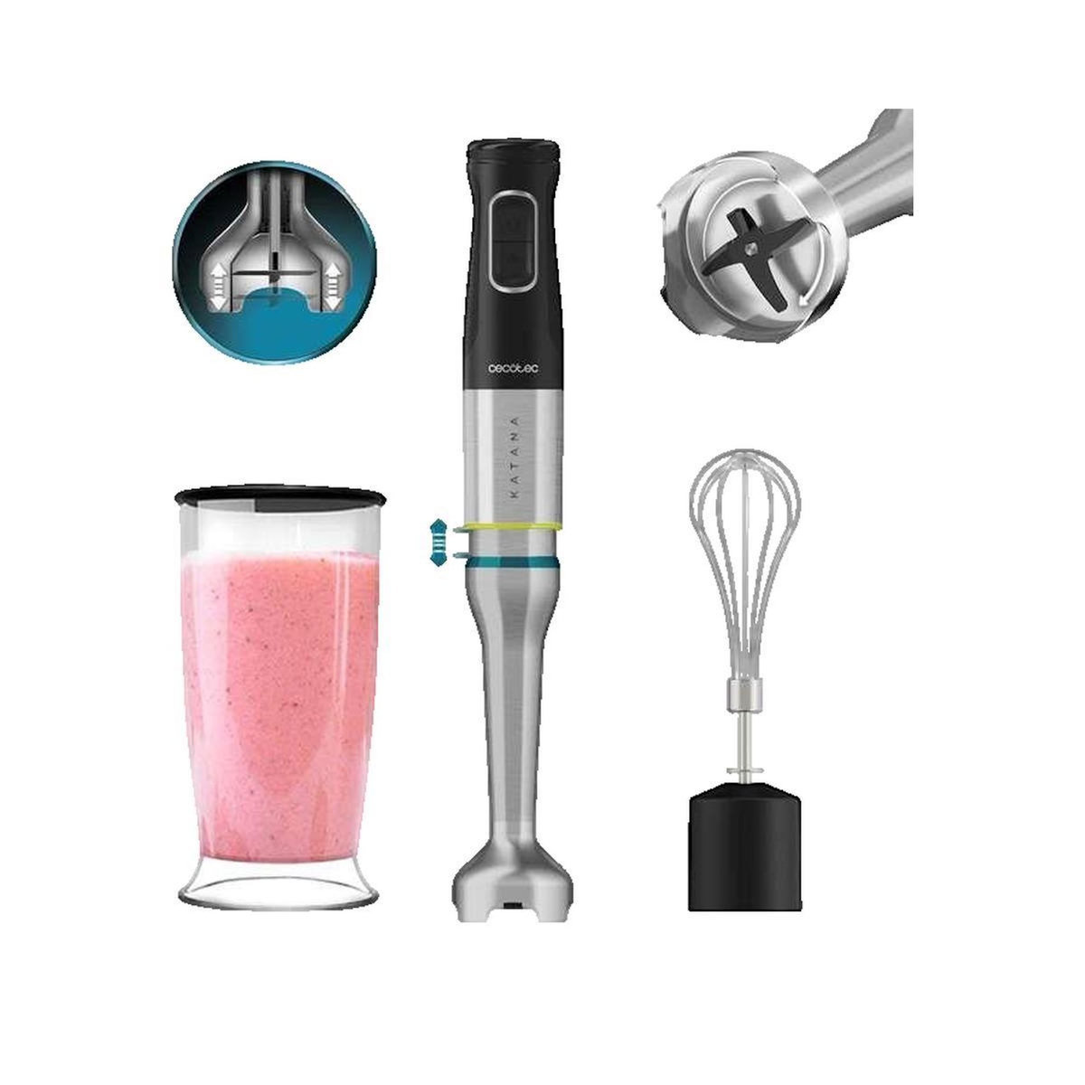 CECOTEC Mixeur plongeant Cecotec Katana 12 Cream B 1200 W