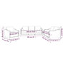 Voir la diapositive 6 : VIDAXL Ensemble de canapes 3 pcs avec coussins creme tissu