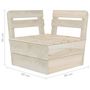 Voir la diapositive 6 : VIDAXL Salon de jardin palette 10 pcs Bois d'epicea impregne