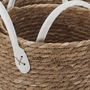 Voir la diapositive 6 : Paris Prix Lot de 3 Paniers Déco  Tressé  45cm Naturel & Blanc