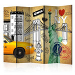 Paris Prix Paravent 5 Volets  One Way New York  172x225cm