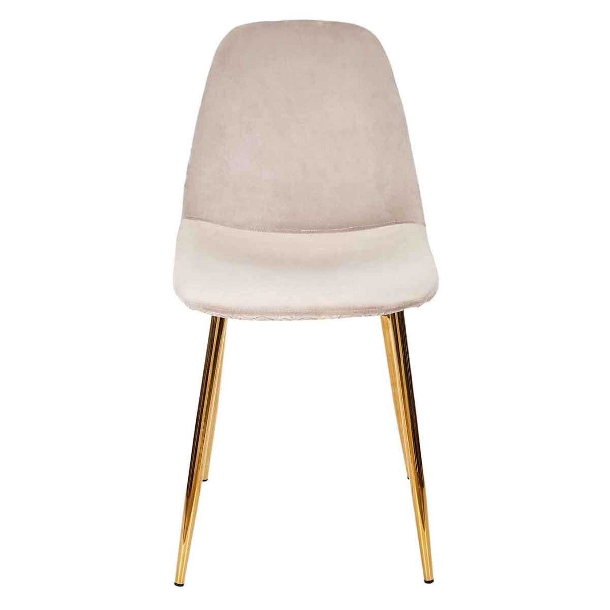 Voir la diapositive 2 : The Home Deco Factory Lot de 4 chaises design  royal  86cm taupe