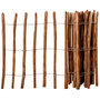 Voir la diapositive 1 : VIDAXL Cloture a piquets Bois de noisetier 90x500 cm