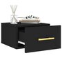 Voir la diapositive 4 : VIDAXL Table de chevet murale noir 35x35x20 cm