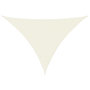 Voir la diapositive 2 : VIDAXL Voile de parasol tissu oxford triangulaire 3,5x3,5x4,9 m creme