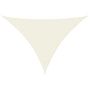 Voir la diapositive 2 : VIDAXL Voile de parasol tissu oxford triangulaire 3,5x3,5x4,9 m creme