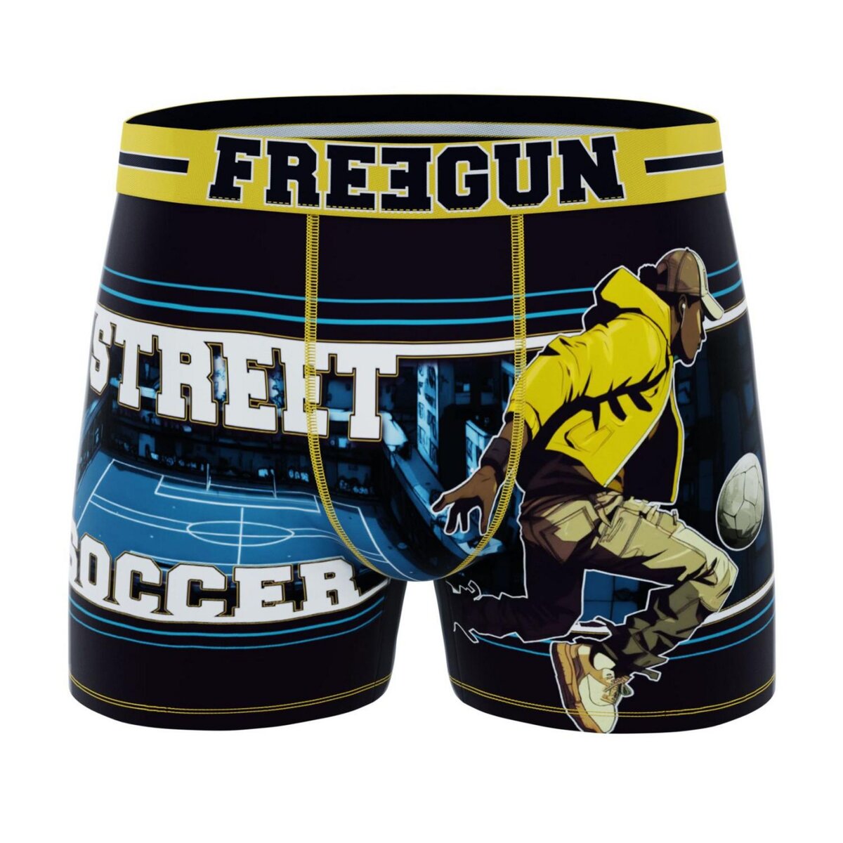 FREEGUN Lot de 3 boxers homme Sport Usa