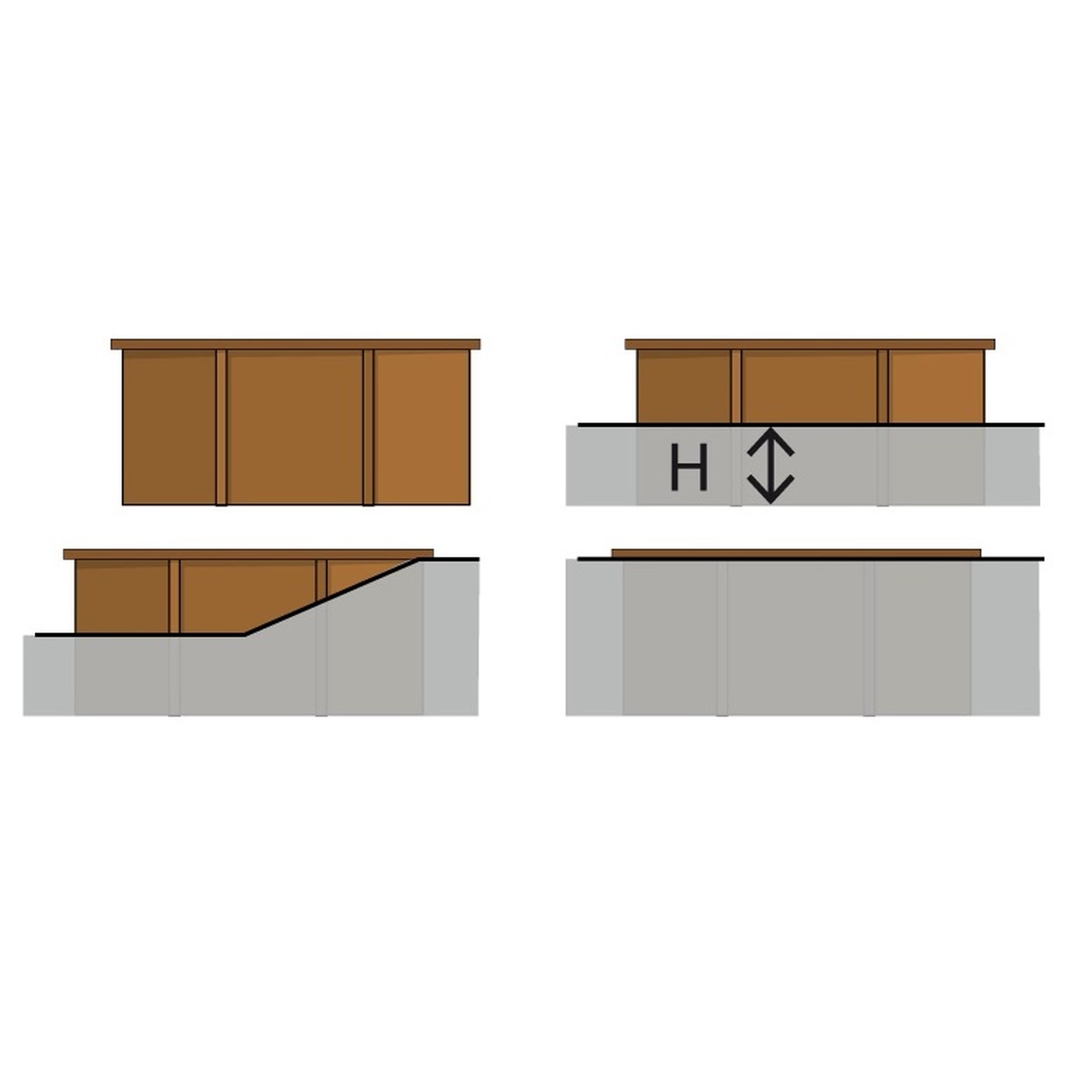 Voir la diapositive 5 : SUNBAY Piscine rectangulaire en bois Mint 10,18 x 4,27 x H1.46m