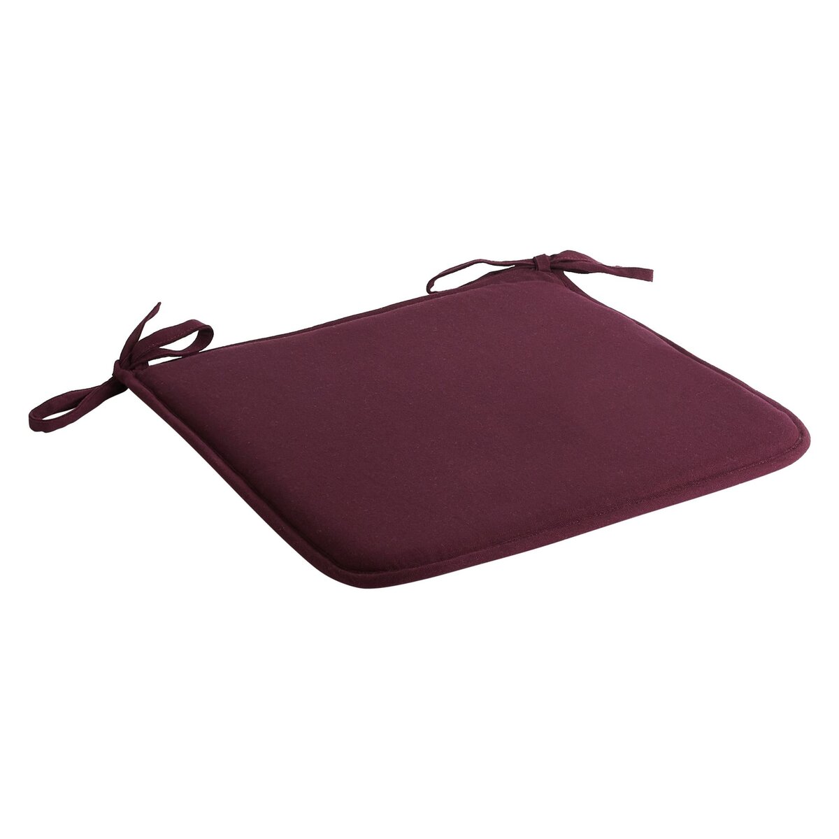 ACTUEL Galette de chaise plate unie en coton 