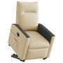 Voir la diapositive 2 : VIDAXL Fauteuil inclinable electrique creme tissu