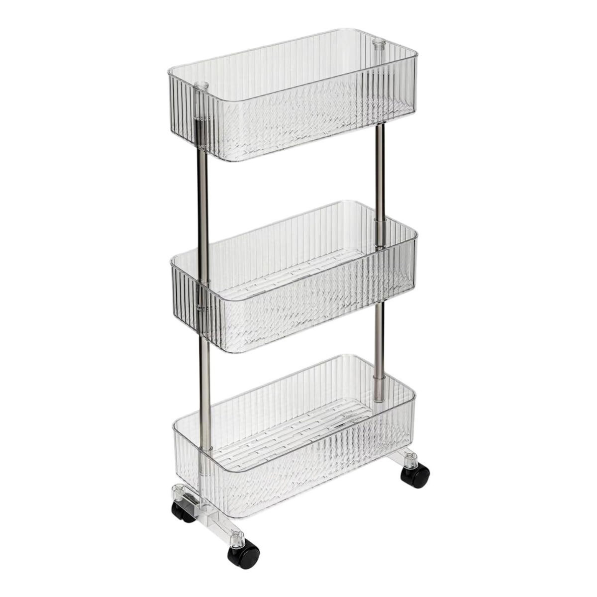 FIVE Desserte 3 Niveaux  Plastor  80cm Transparent