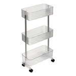 FIVE Desserte 3 Niveaux  Plastor  80cm Transparent