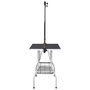 Voir la diapositive 4 : VIDAXL Table de toilettage reglable de chiens avec 2 boucles et panier