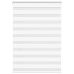 VIDAXL Store zebre blanc 95x150 cm largeur du tissu 90,9 cm polyester