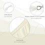 Voir la diapositive 5 : OUTSUNNY Voile d'ombrage rectangulaire 6L x 4l m polyester imperméabilisé haute densité 160 g/m² crème