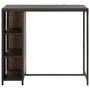Voir la diapositive 2 : VIDAXL Table de bar avec rangement Marron 120x60x110 cm Resine tressee
