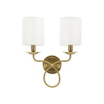 Paris Prix Applique Murale  Zagreb  43cm Blanc & Or