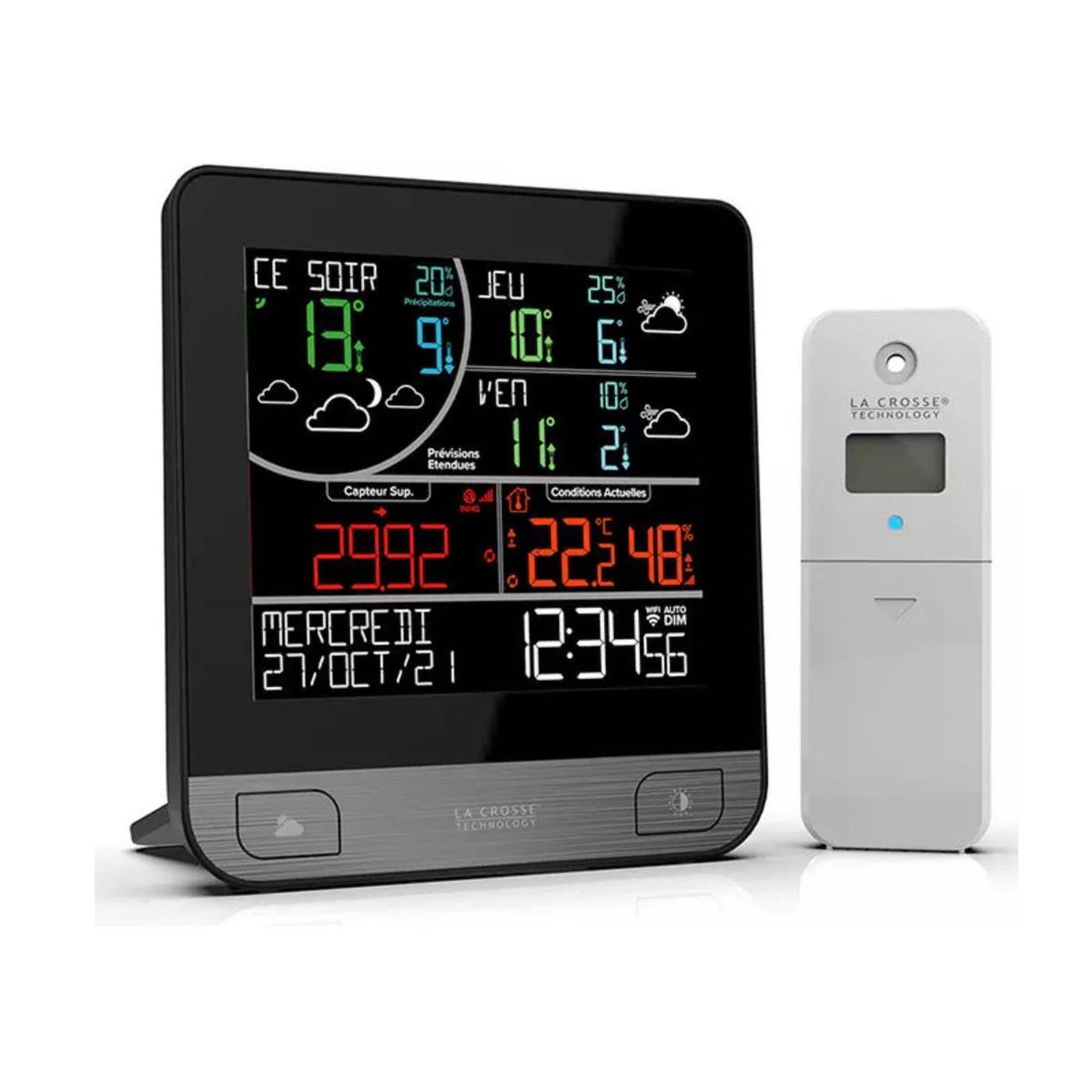 La crosse technology Station météo noir/gris - lw3101-sil