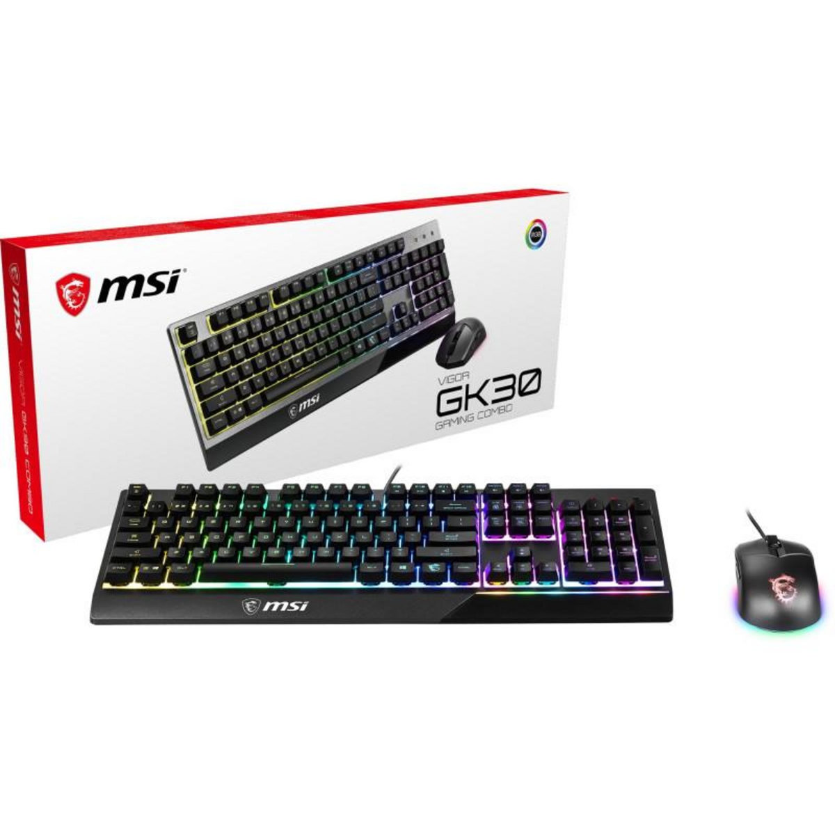 MSI Clavier Gaming Msi Vigor GK30 Combo Noir