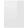 VIDAXL Table de chevet Blanc brillant 40x30x40 cm bois d'ingenierie