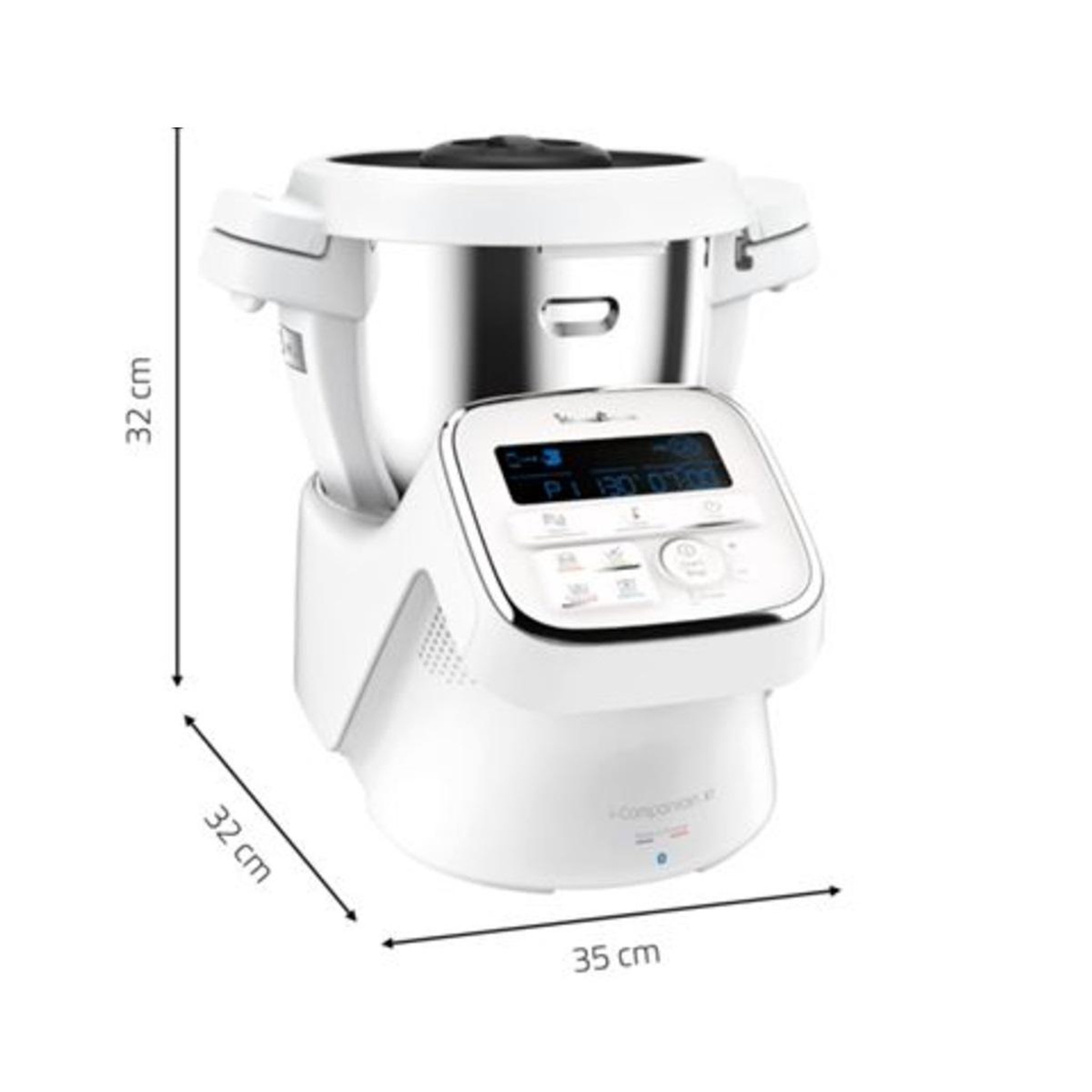 Voir la diapositive 4 : MOULINEX Robot cuiseur multifonctions 4.5l 1550w - hf901120