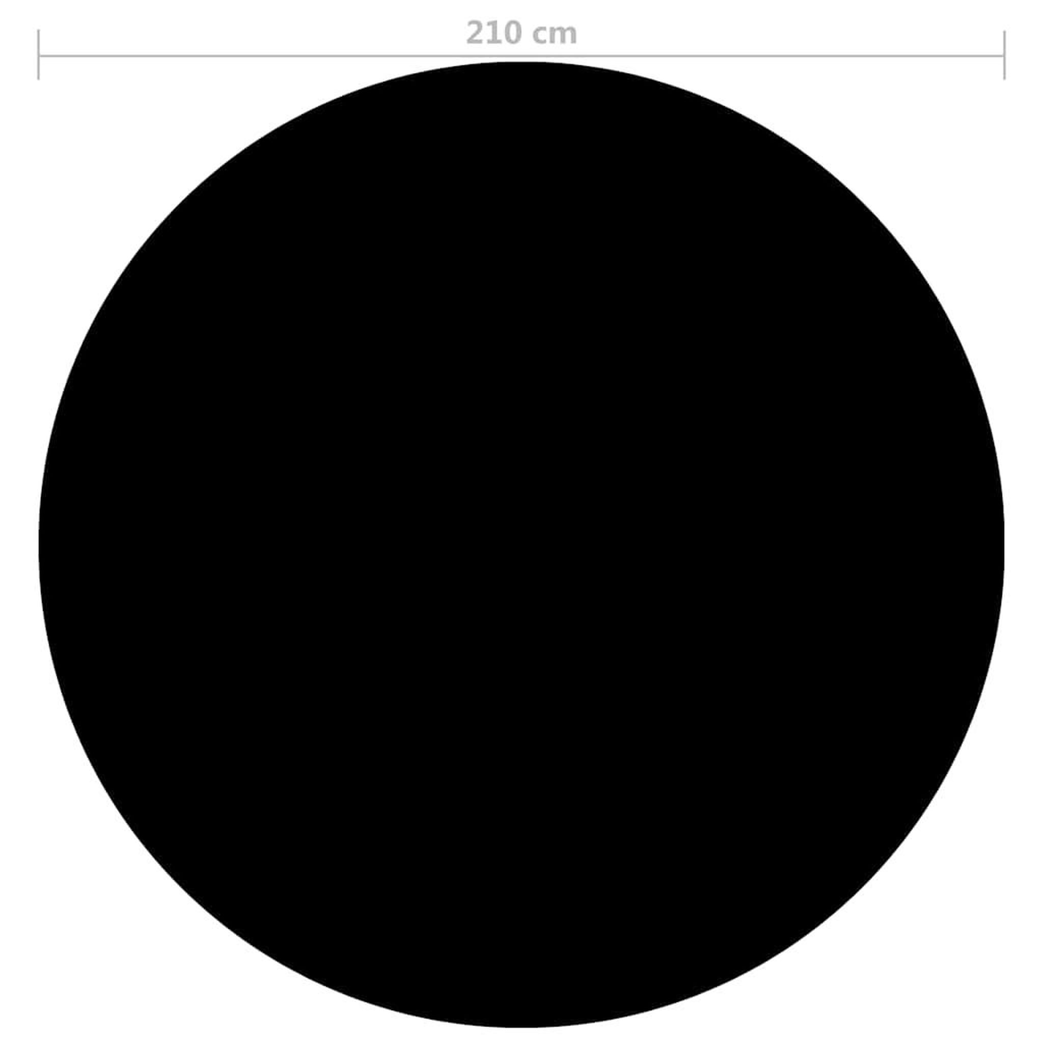 Voir la diapositive 3 : VIDAXL Couverture de piscine Noir 210 cm PE