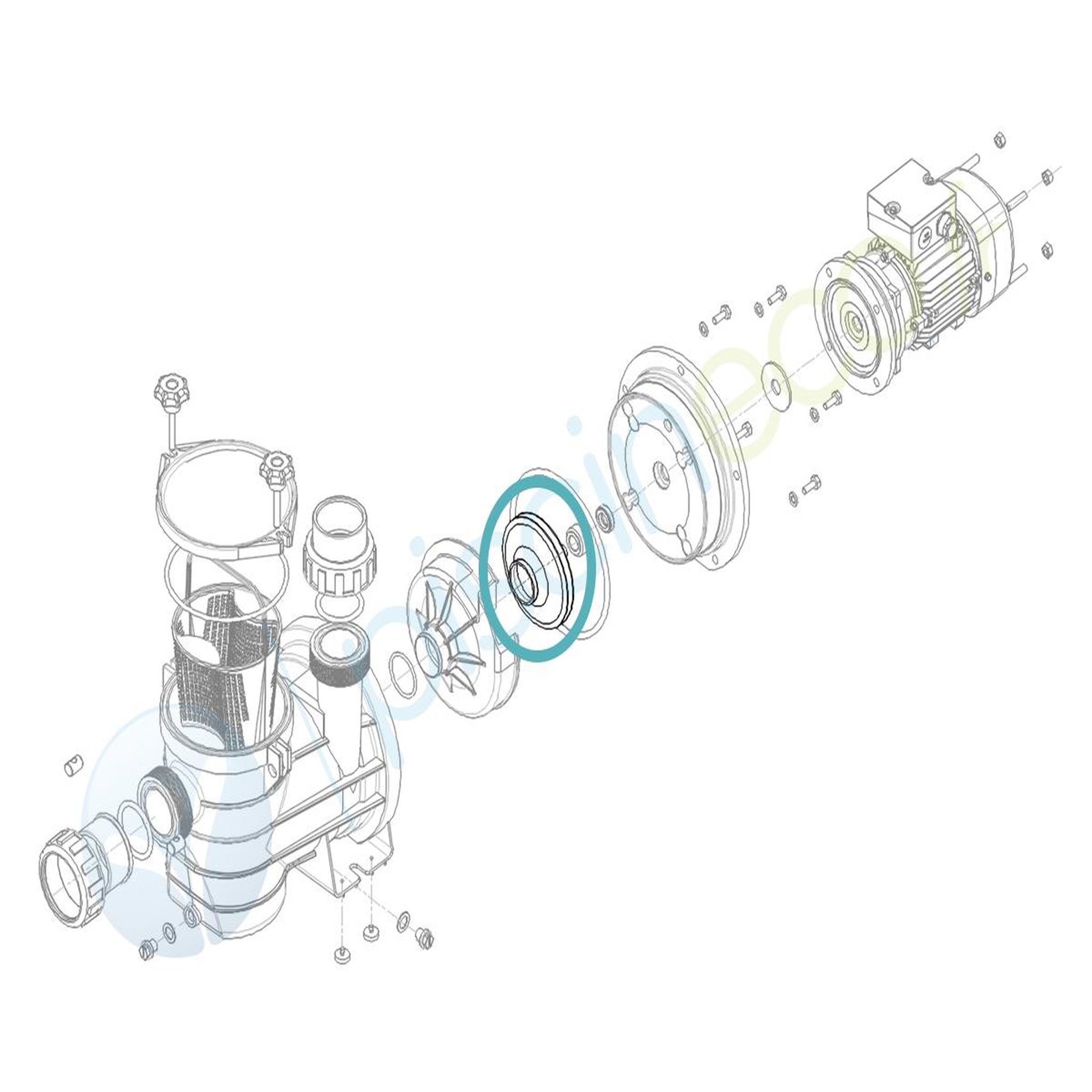 HYDROSWIM Turbine ø 116 x 9 pour pompe série hgs150 - hydroswim