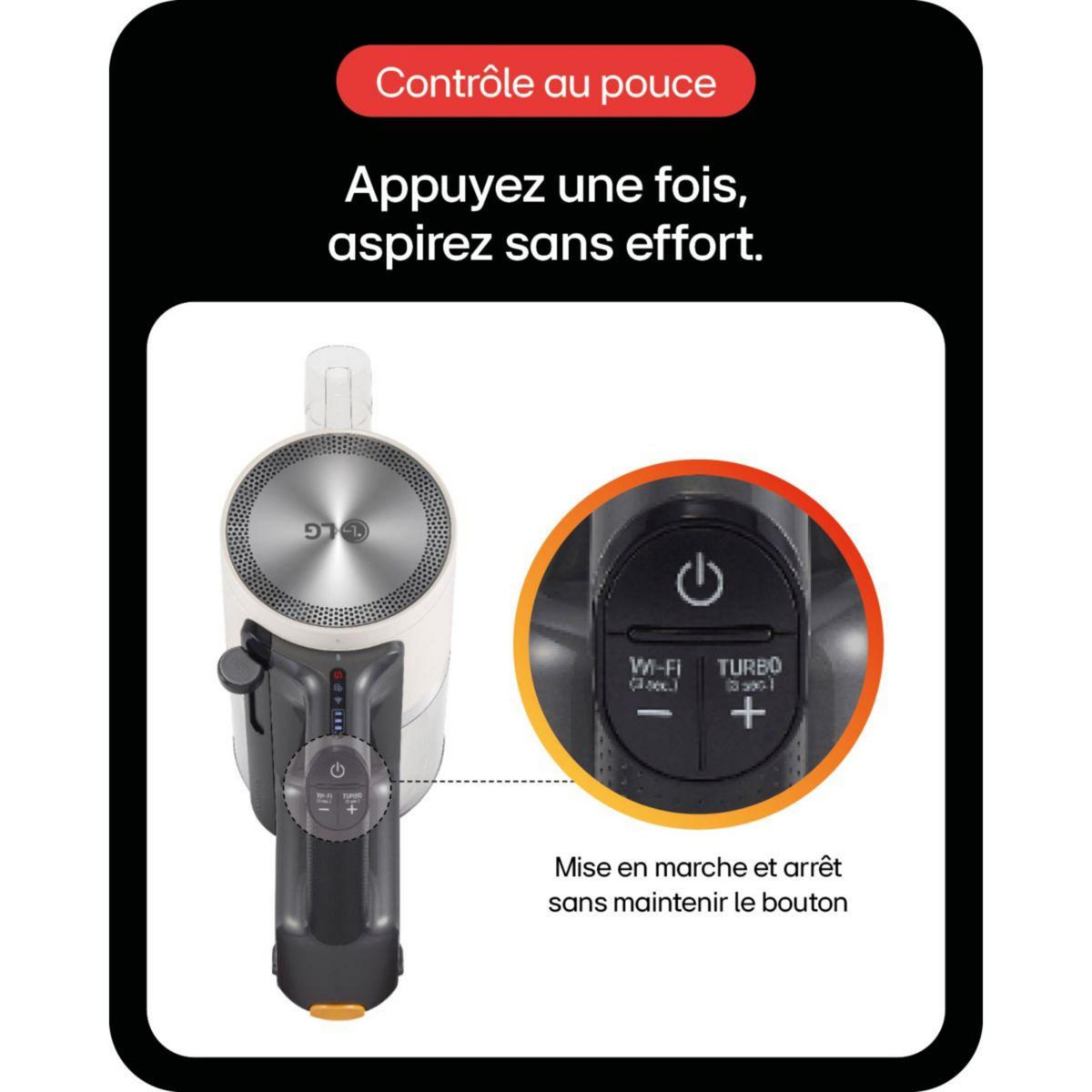 LG Aspirateur balai A9K-PRIME1S