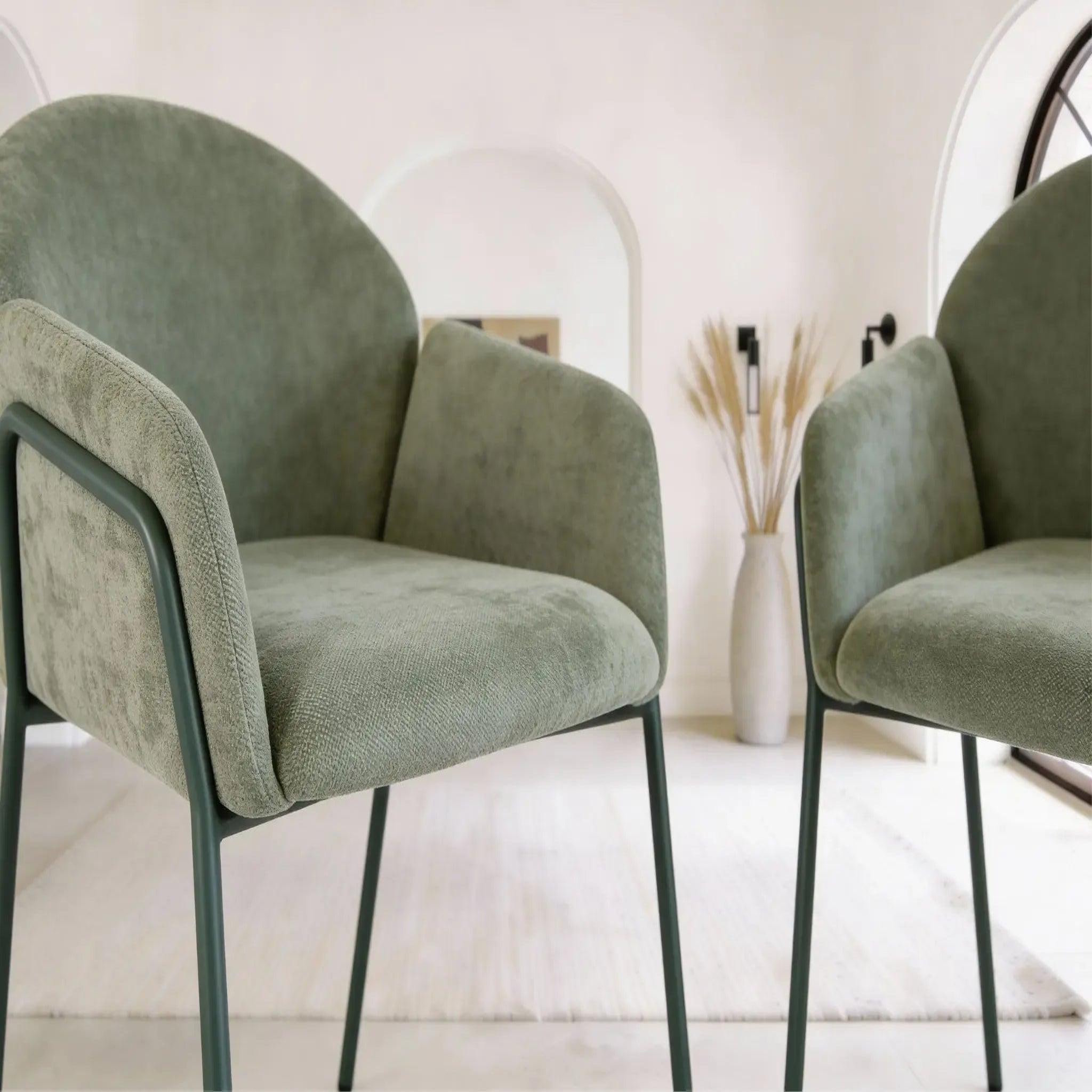 Voir la diapositive 4 : CASANOVA PARIS Naya - lot de 2 chaises tissu
