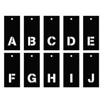 Artemio Pochoirs alphabet 70 lettres majuscules et minuscules & chiffres