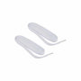 Voir la diapositive 1 : Paris Prix Paire de Lacets pour Chaussures  Plats  90cm Blanc