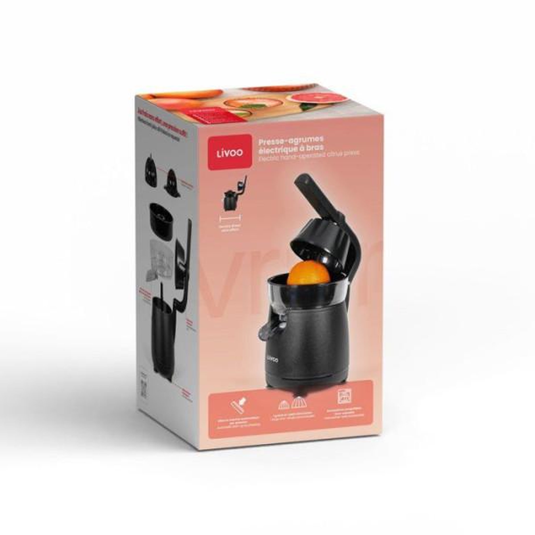 Voir la diapositive 6 : LIVOO Presse-agrumes électrique 120w noir - DOD211N