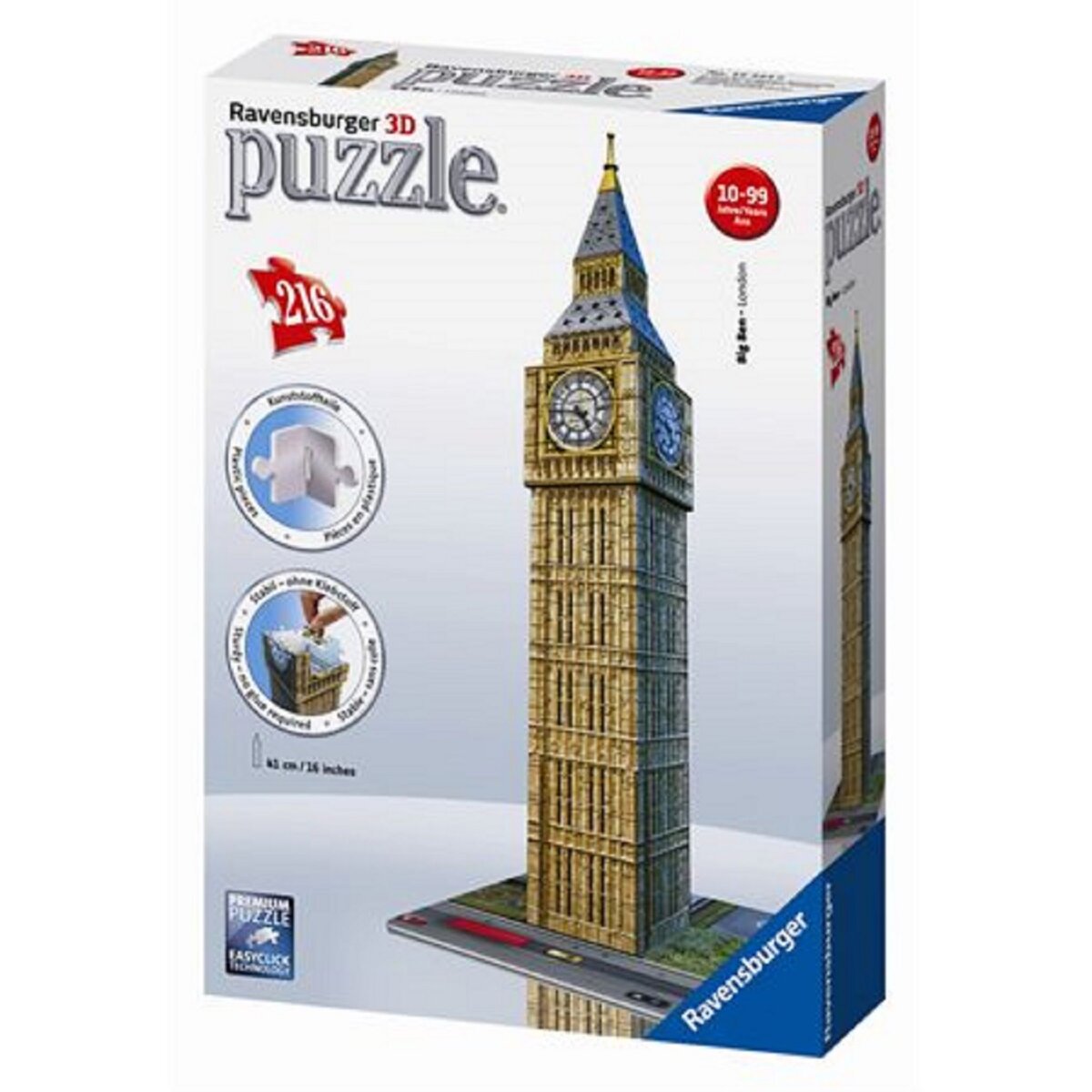 RAVENSBURGER Puzzle 3D Big Ben 216 pièces pas cher Auchan.fr