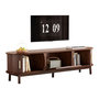 Voir la diapositive 5 : MERAX Meuble tv marron 165cm mdf