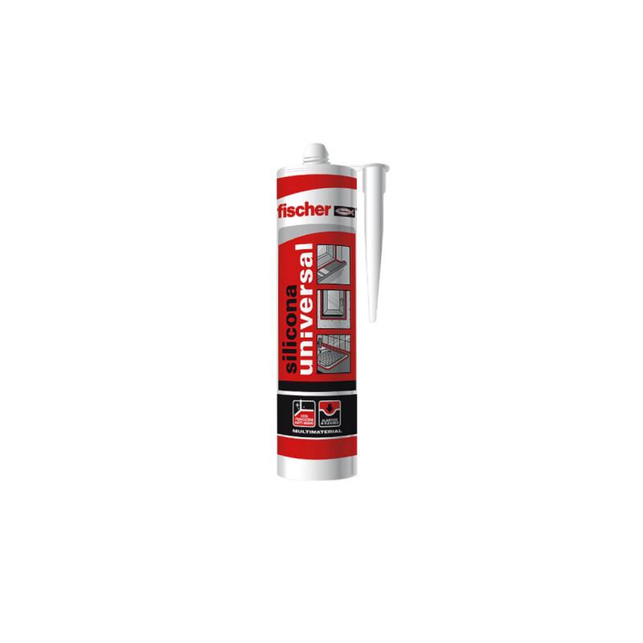 Fischer Silicone universel anti moisissure FISCHER - gris - 280 ml - 96032