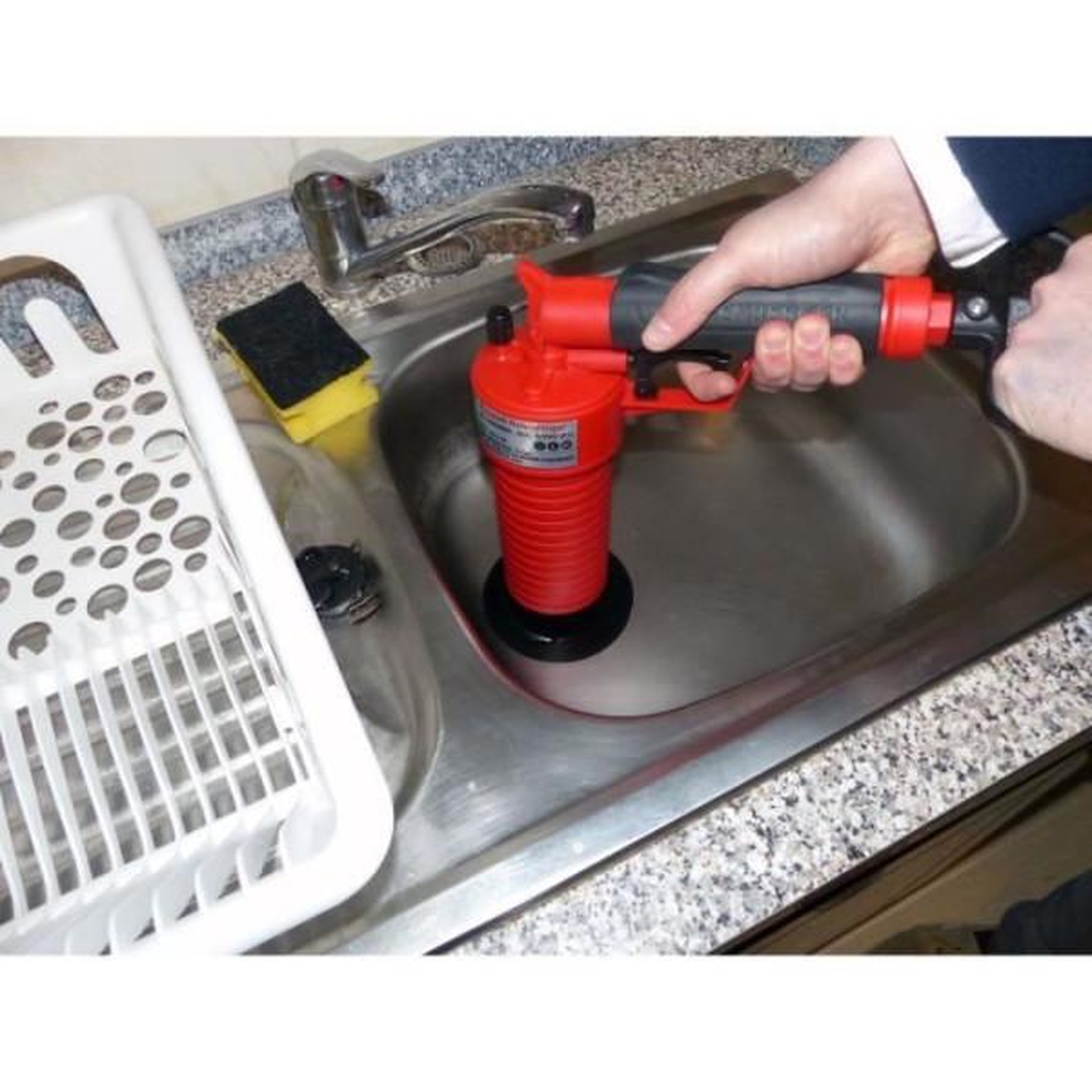 Voir la diapositive 2 : ROTHENBERGER Pistolet a déboucher - rothenberger - industrial 1500000006 - rouge - sans produits chimiques