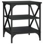Voir la diapositive 5 : VIDAXL Tables d'appoint 2 pcs Noir 40x42x50 cm Bois d'ingenierie