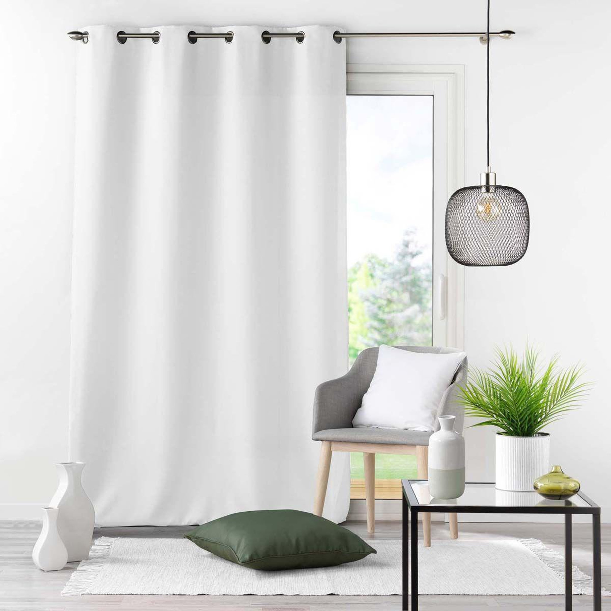 Voir la diapositive 2 : Douceur d'Intérieur Coussin déco  essentiel  40x40cm blanc