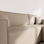 Voir la diapositive 4 : BEST MOBILIER Jonas - canapé d'angle réversible 4 places convertible avec coffre en tissu texturé