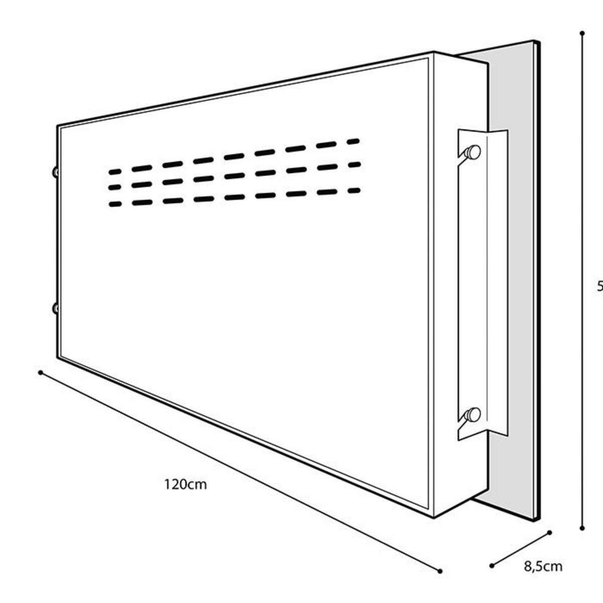 Chemin'arte Cheminée électrique 2000w en wifi - volcano xxl wifi