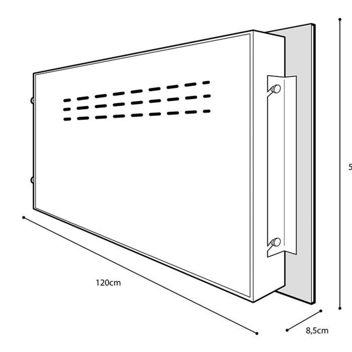 Chemin'arte Cheminée électrique 2000w en wifi - volcano xxl wifi