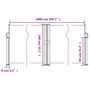 Voir la diapositive 6 : VIDAXL Auvent lateral retractable bleu 140 x 1000 cm