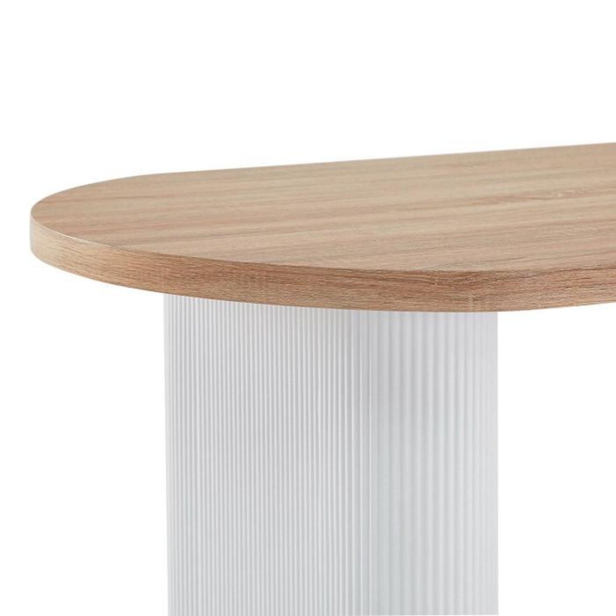 Paris Prix Table à Manger Ovale  Henry  180cm Naturel & Blanc