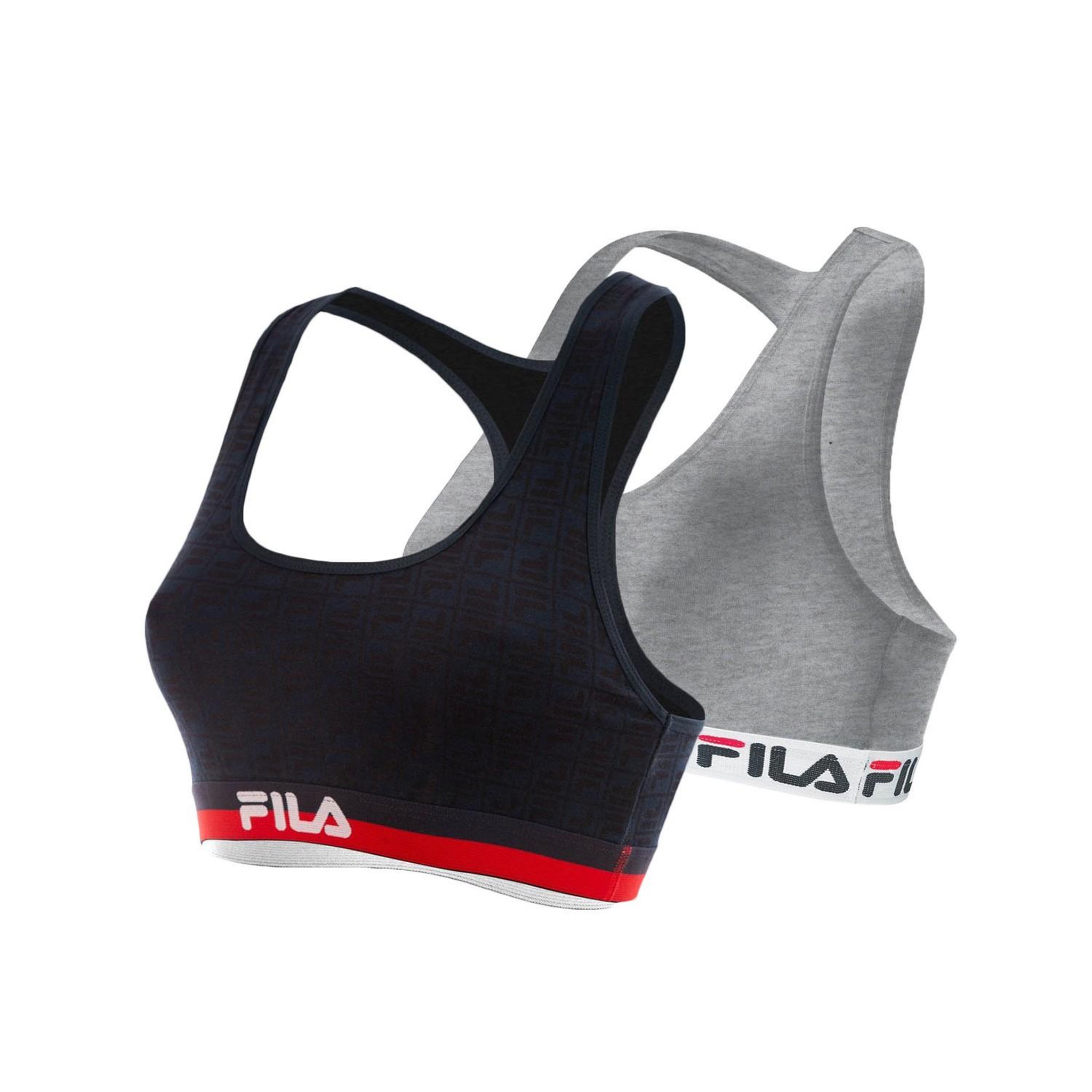 Voir la diapositive 2 : FILA Pack Surprise de 2 Brassières coton femme